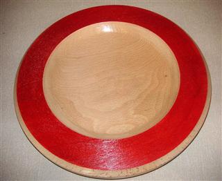 Decorated platter by Bert Lanham